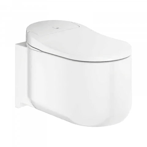 Set vas wc suspendat Grohe Sensia Arena Rimless TripleVortex cu capac inchidere lenta si functie de bideu electric [1]