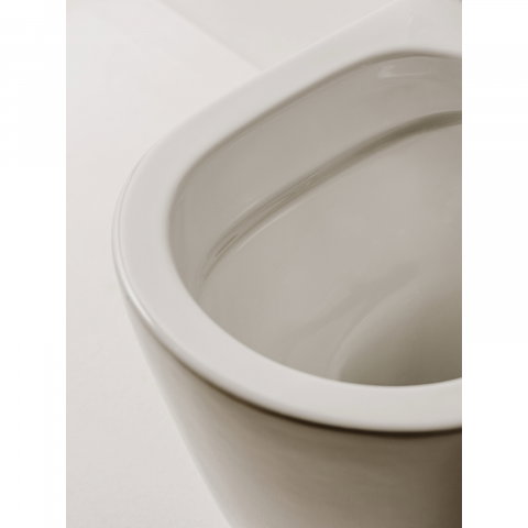 Vas WC suspendat din portelan, Rimless, cu evacuare orizontala ONA Roca [3]