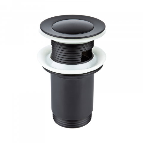 Sifoane lavoar si ventile - Ventil de scurgere cu sistem pop-up si preaplin SOFT BLACK