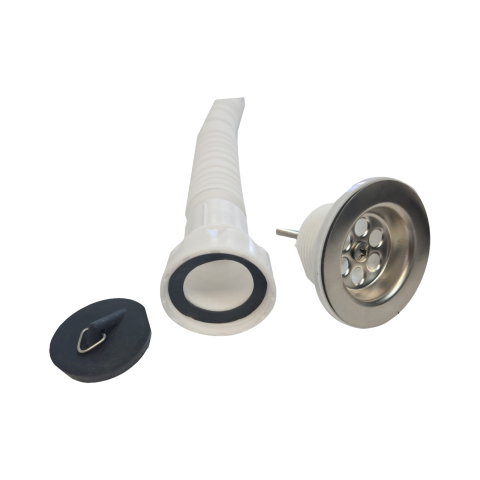 Ventil cu dop si sifon flexibil pentru chiuveta 1.1/4" (32) SLK [1]