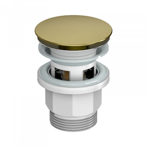 Sifoane lavoar si ventile - Ventil de scurgere cu sistem pop-up si preaplin SOFT Brushed Gold
