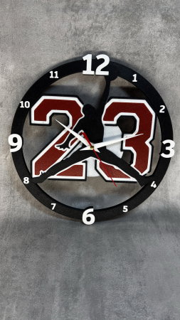 Ceasuri - Ceas de perete printat 3D, design sneaker și basketball, decor modern
