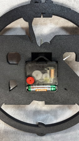 Ceas de perete printat 3D, design sneaker și basketball, decor modern [4]