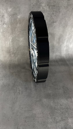 Ceas de perete printat 3D, inspirat motorsport, design racing premium [4]