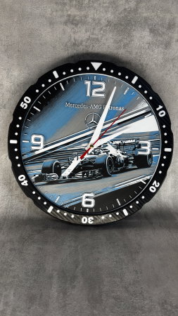 Ceasuri - Ceas de perete printat 3D, inspirat motorsport, design racing premium