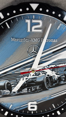 Ceas de perete printat 3D, inspirat motorsport, design racing premium [1]