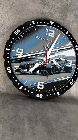 Ceas de perete printat 3D, inspirat motorsport, design racing premium [3]