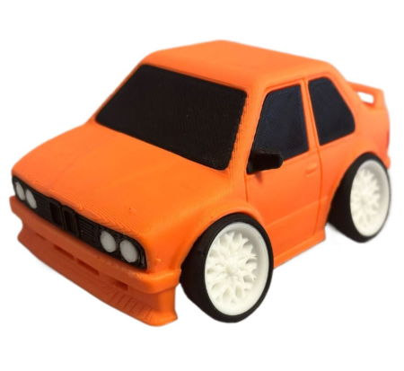 Machete Auto - Machetă auto imprimată 3D – model portocaliu 12 cm