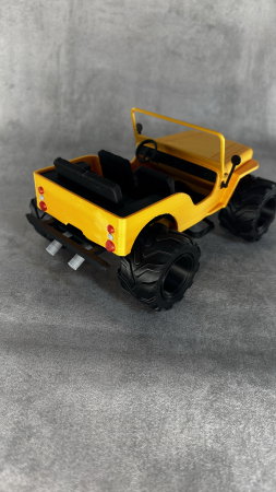 Machetă Jeep 4x4 printată 3D, model offroad decorativ, 23 cm [5]