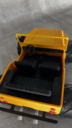 Machetă Jeep 4x4 printată 3D, model offroad decorativ, 23 cm [6]