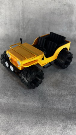 Machetă Jeep 4x4 printată 3D, model offroad decorativ, 23 cm [3]