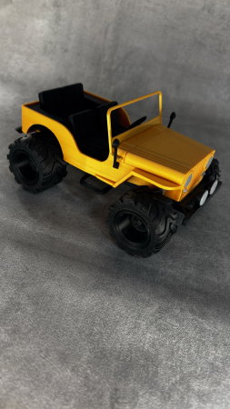 Machetă Jeep 4x4 printată 3D, model offroad decorativ, 23 cm [7]