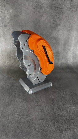 Suport de pixuri printat 3D, design etrier și disc de frână, organizator birou auto [2]