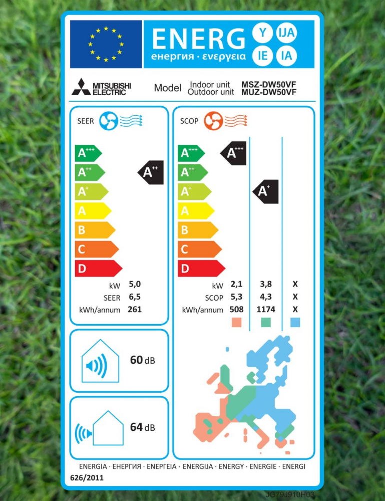 Aer Condiționat Mitsubishi Electric MSZ-DW50VF-E2 18000 BTU Inverter R32 – Clasa A++ [4]