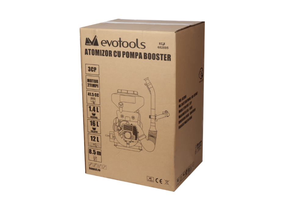 Atomizor 16L cu Pompa Booster EvoTools 3CP | Pulverizare 12m [3]