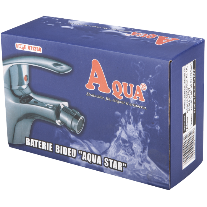 Baterie bideu Aqua Star cromată | 5 ANI [5]