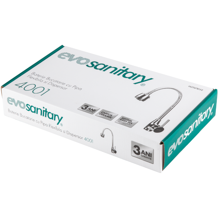 Baterie bucătărie cu pipă flexibilă | 3 ANI [4]