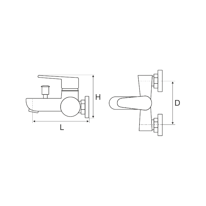 Baterie cadă duș 40 mm cu para | 5 ANI [2]