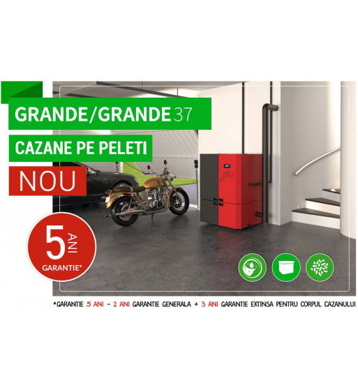 Cazan compact pe peleți GRANDE R-C 28 kW din oțel – randament >92% [2]