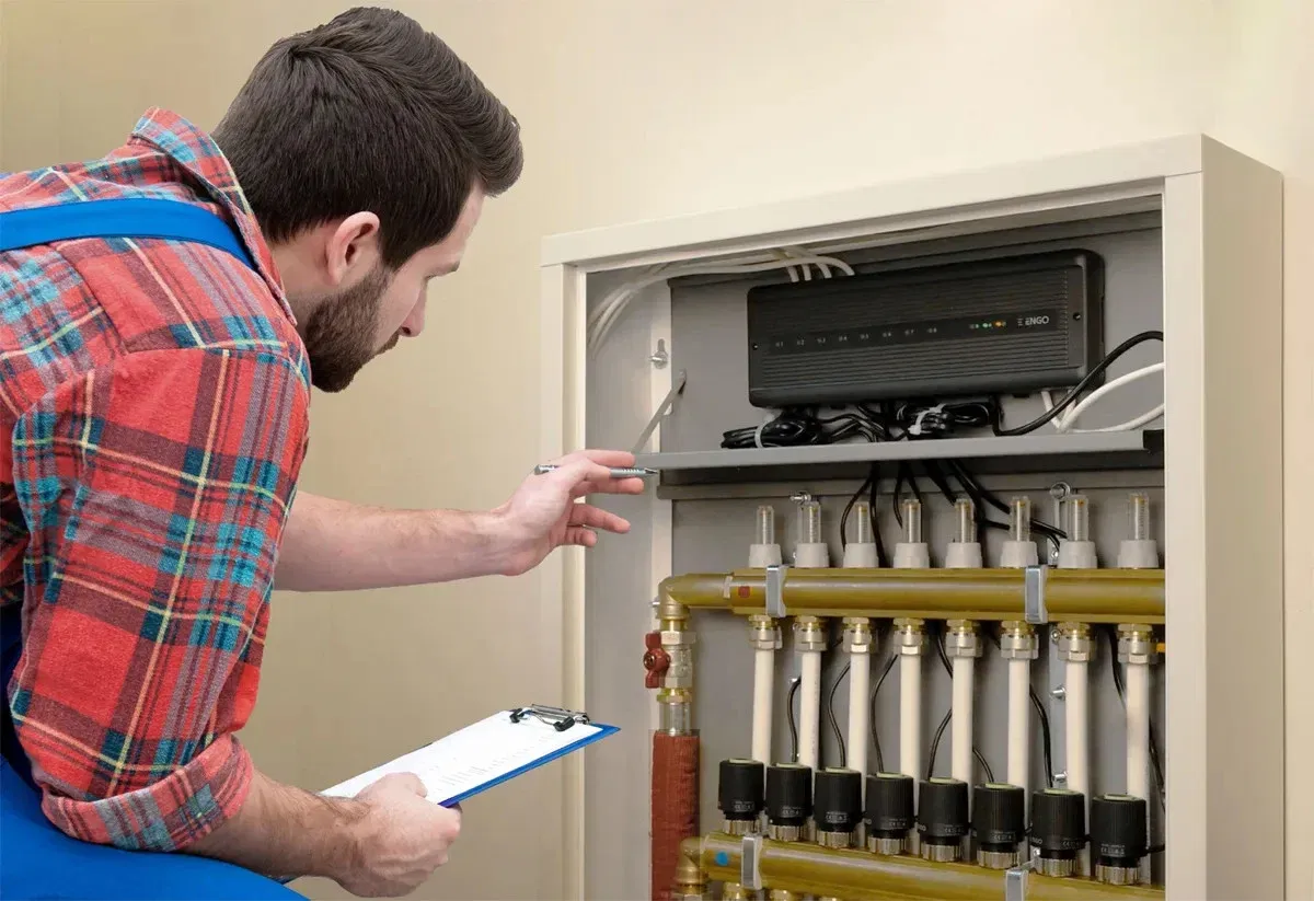 Centru comandă încălzire pardoseală Engo ECB8-230 | 8 zone | 230V [4]