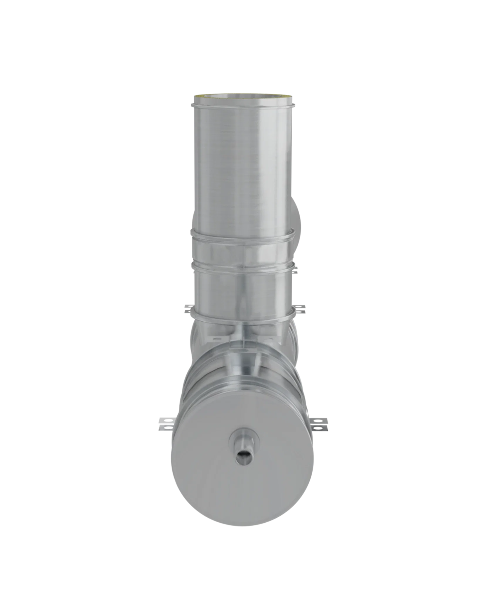 Coș de fum inox dublu perete Ø200 mm 4 m | Kit complet [4]