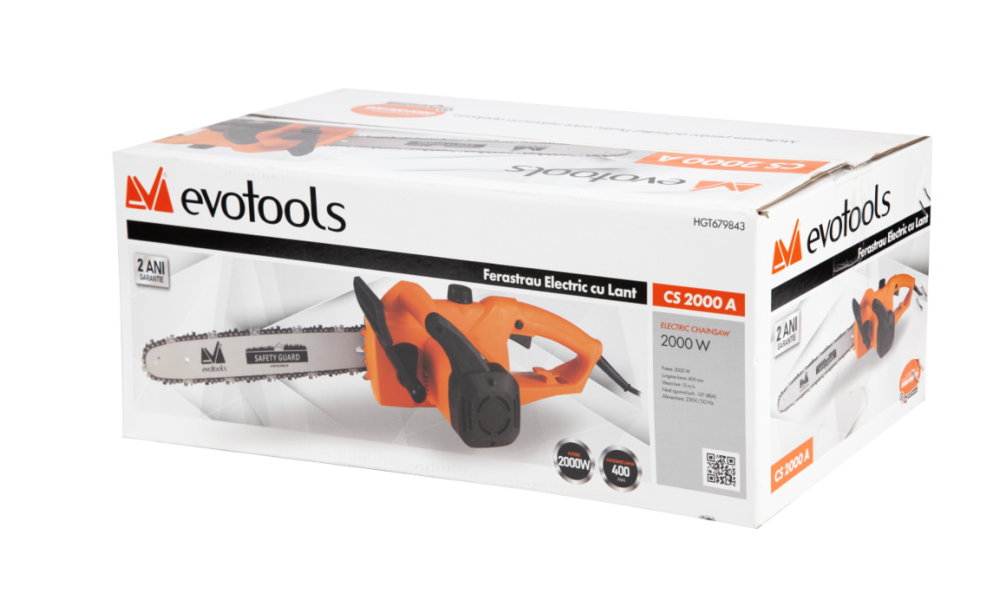 Fierăstrău electric cu lanț EvoTools CS 2000 A 2000 W lamă 40 cm [4]