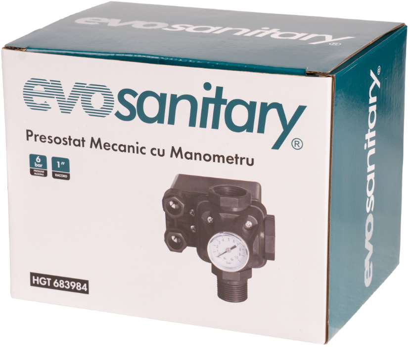 Kit pompă submersibilă 120m DDT QGD120 1100W + vas 24L + presostat | Sistem hidrofor complet [5]