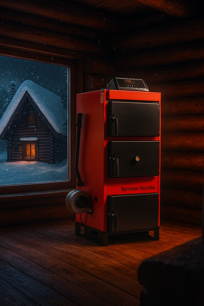 Pachet cazan lemn Termax Nordik 46 kW cu automatizare completă [2]