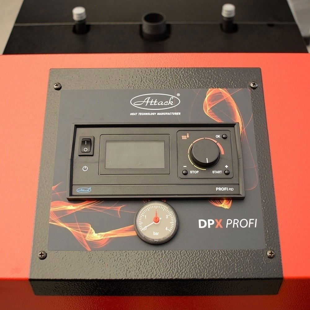 Pachet cazan pe lemne ATTACK DPX 25 kW – gazeificare, randament 91%, manta apă 100L, boiler 100L inclus [7]