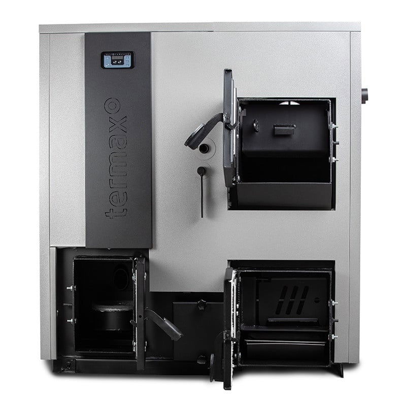 Pachet centrala mixta lemn/pelet Termax Combo 35 kW, volum manta apa 122 litri, Grup siguranta, Stabilizator tensiune, Termostat inteligent KOPH I302 si Aspirator cenusa 1000 W [3]