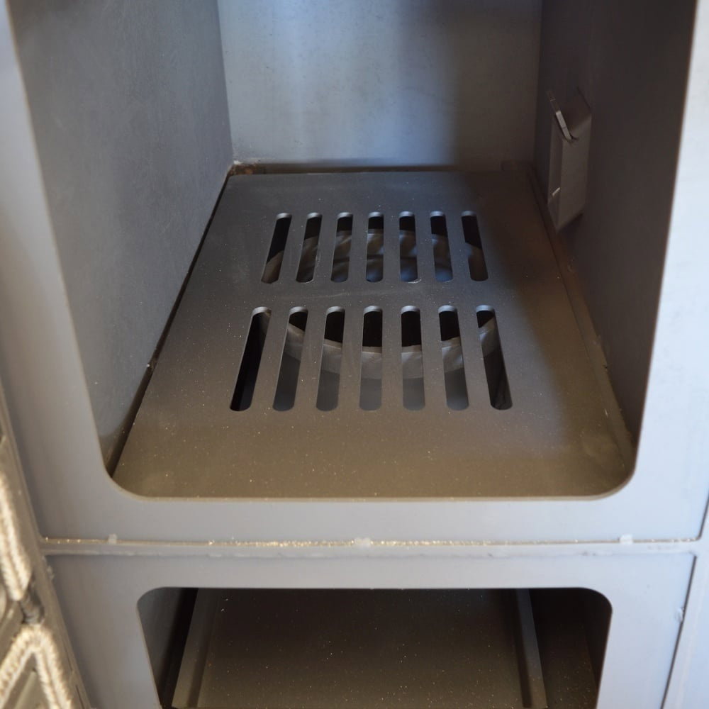 Pachet centrala mixta lemn/pelet Termax Tera 28 kW, 185 mp, buncar peleti 95 kg, volum manta apa 75 litri, diametru cos Ø120 mm [8]