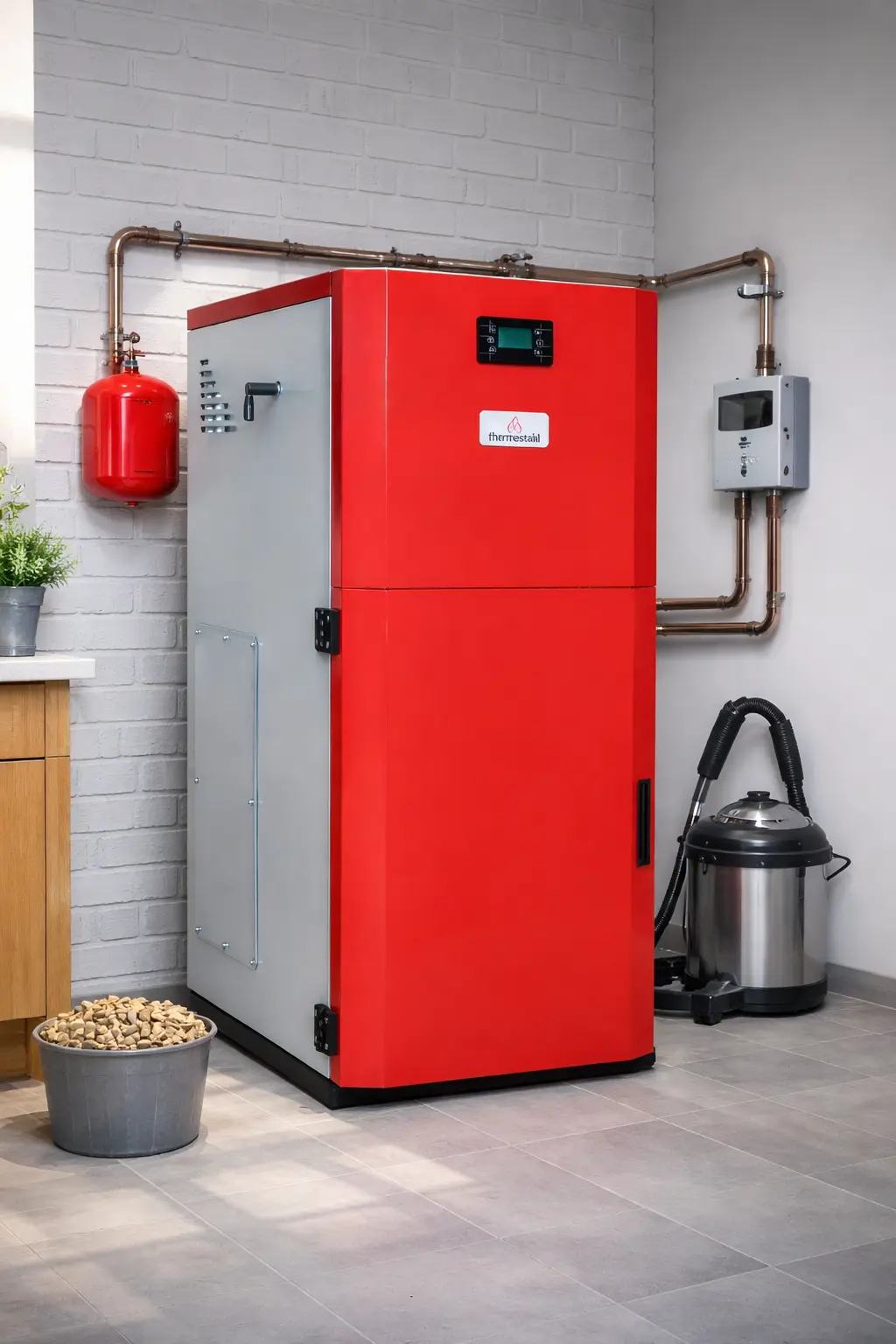 Pachet centrală pe peleți by HeraInstal ,  Thermostahl Compact 25 kW, 170 mp [5]