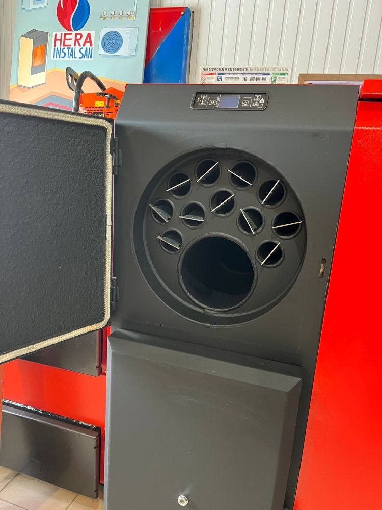 Pachet cazan pe peleți THERMOFLUX PELLING cu termostat Wi-Fi [3]