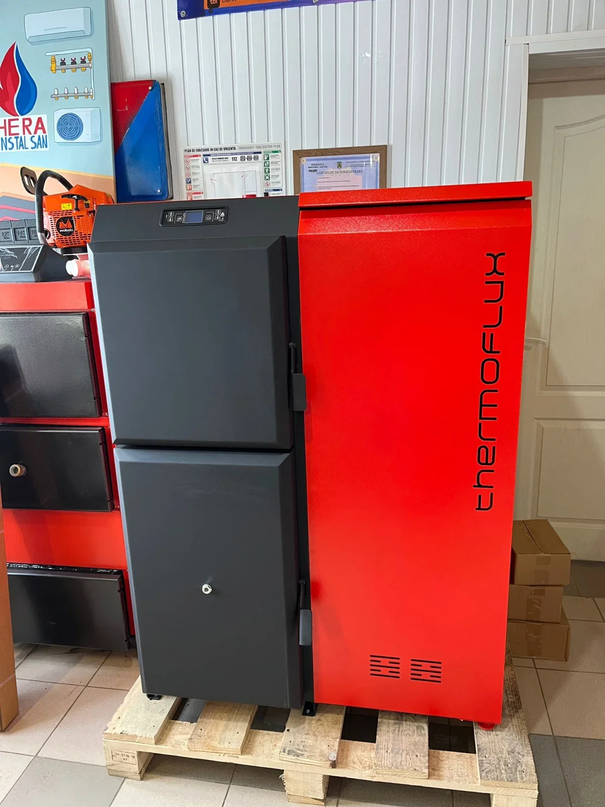 Pachet cazan pe peleți THERMOFLUX PELLING 35kW [2]