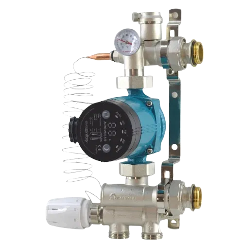 Pachet încălzire în pardoseală 150 mp – 1500 m țeavă PEX-A EVOH 16 mm, distribuitor inox, grup amestec și pompă – sistem complet [4]