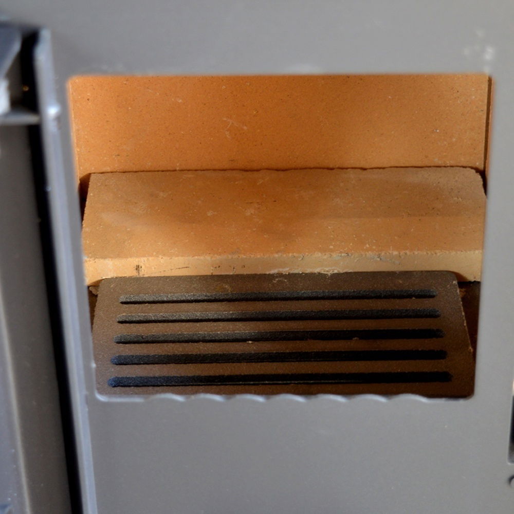 Pachet soba pe lemn Termax Bucur, 6.11 kW, randament 86.49%, 40 m², Rosu, set accesorii, aspirator cenusa si suport lemne foc metalic Termax M [8]