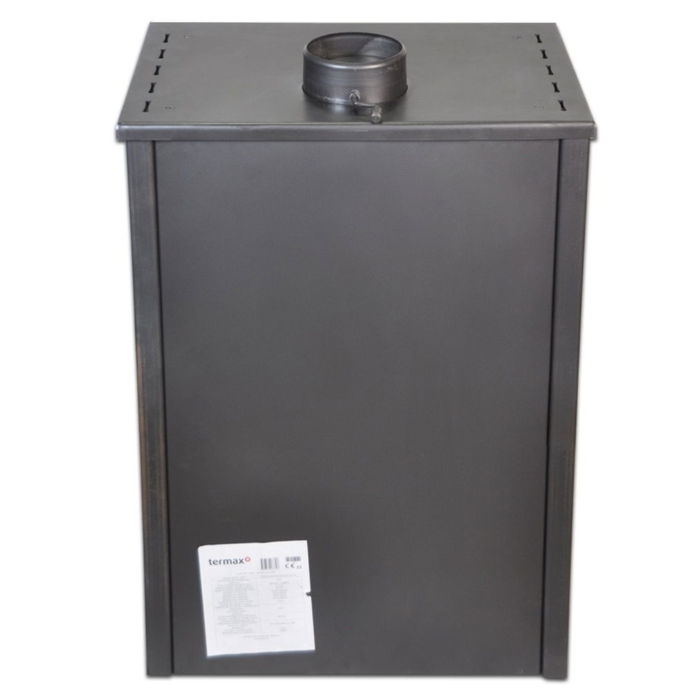 Pachet soba pe lemn Termax Haiduc, 7.02 kW, randament 85.74%, 45 m², Rosu, set accesorii, aspirator cenusa si suport lemne foc metalic Termax XL [7]