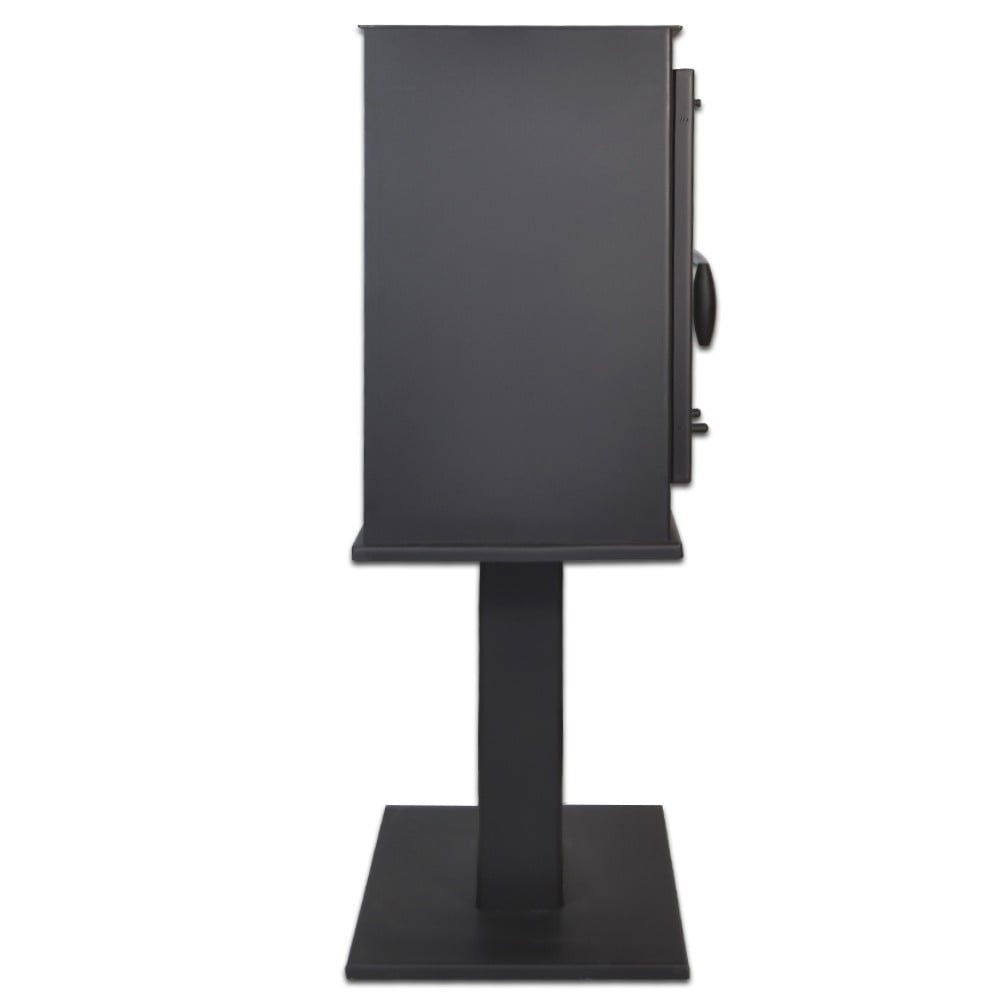 Pachet soba pe lemn Termax Vesta cu picior, 9.47 kW, randament 84.32%, 60 m², Negru, set accesorii, aspirator cenusa si suport lemne foc metalic Termax XL [6]