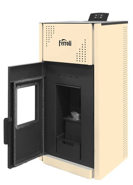 Termoșemineu pe peleți MIRANO PELLET PRO 25 kW - Pachet complet 160 mp [2]