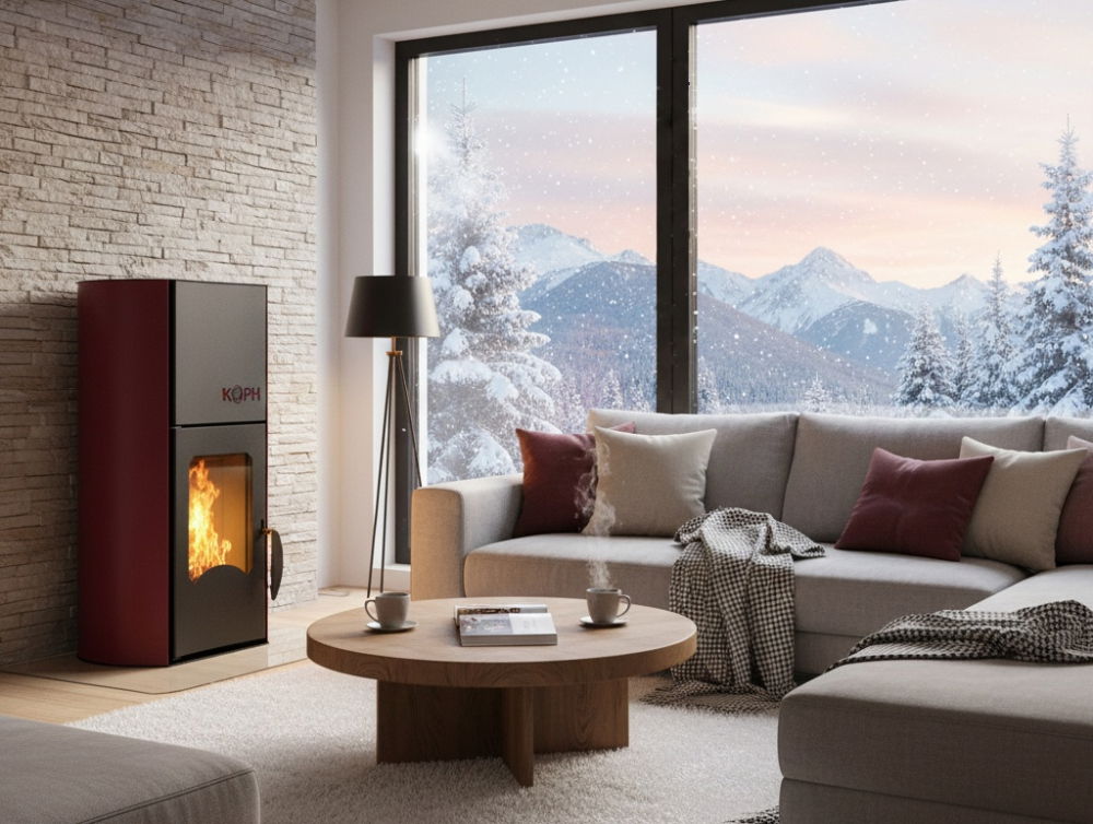 Termosemineu pe Peleți 25 kW KOPH Fiama – Pachet Complet 160 mp [2]