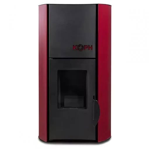 Termosemineu pe peleti KOPH PM 25 kW Fiama pentru 160 mp, cu buncar 25 kg, pompă recirculare și vas expansiune incluse. Eficiență, confort și design elegant Bordo. [6]
