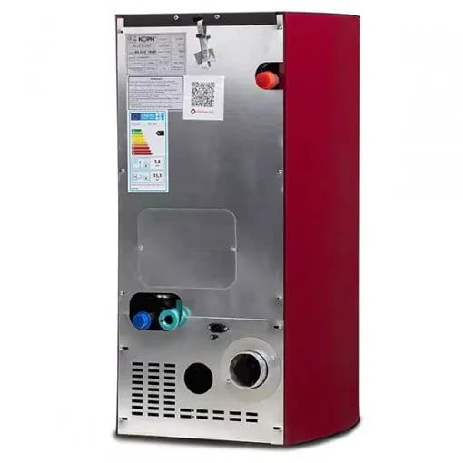 Termosemineu pe peleti KOPH PM 25 kW Fiama pentru 160 mp, cu buncar 25 kg, pompă recirculare și vas expansiune incluse. Eficiență, confort și design elegant Bordo. [5]
