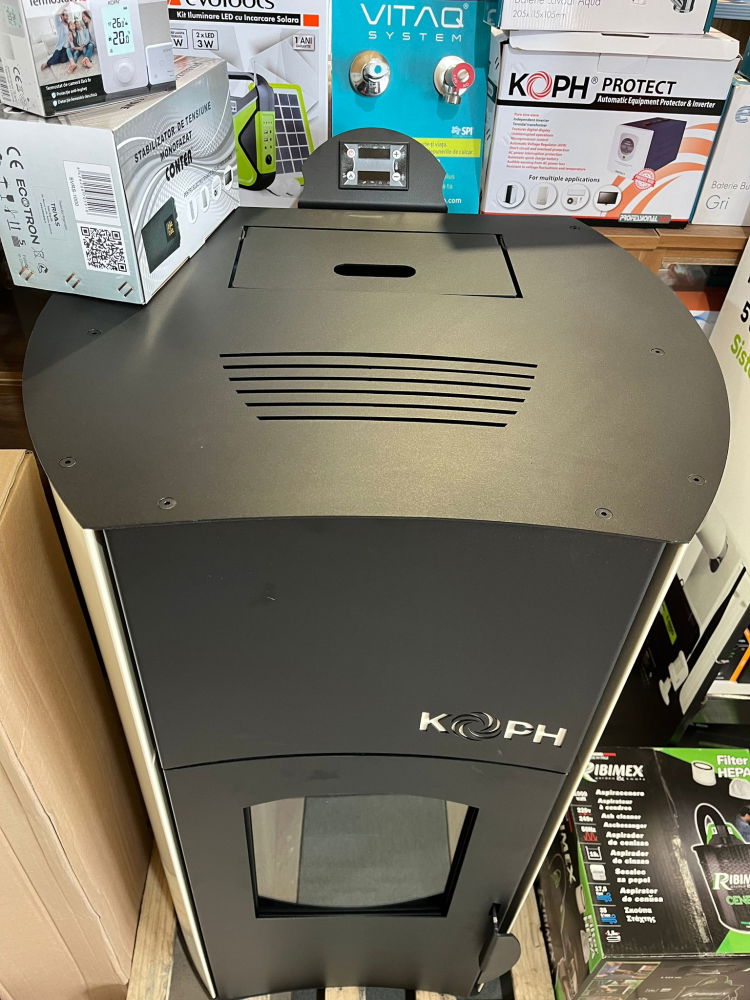 Termosemineu pe Peleți 12 kW KOPH Crem – Pachet Complet [4]