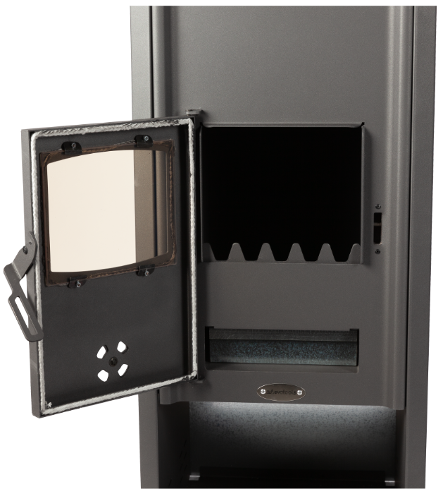 Pachet Șemineu termic pe lemne 21.4 kW + 4 calorifere, vas expansiune 24L, pompă circulație și robineți – încălzire completă până la 110 m² [4]