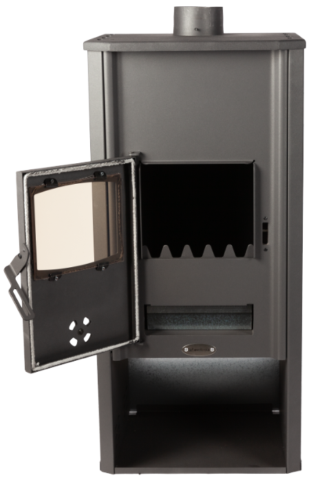 Pachet Șemineu termic pe lemne 21.4 kW + 4 calorifere, vas expansiune 24L, pompă circulație și robineți – încălzire completă până la 110 m² [3]