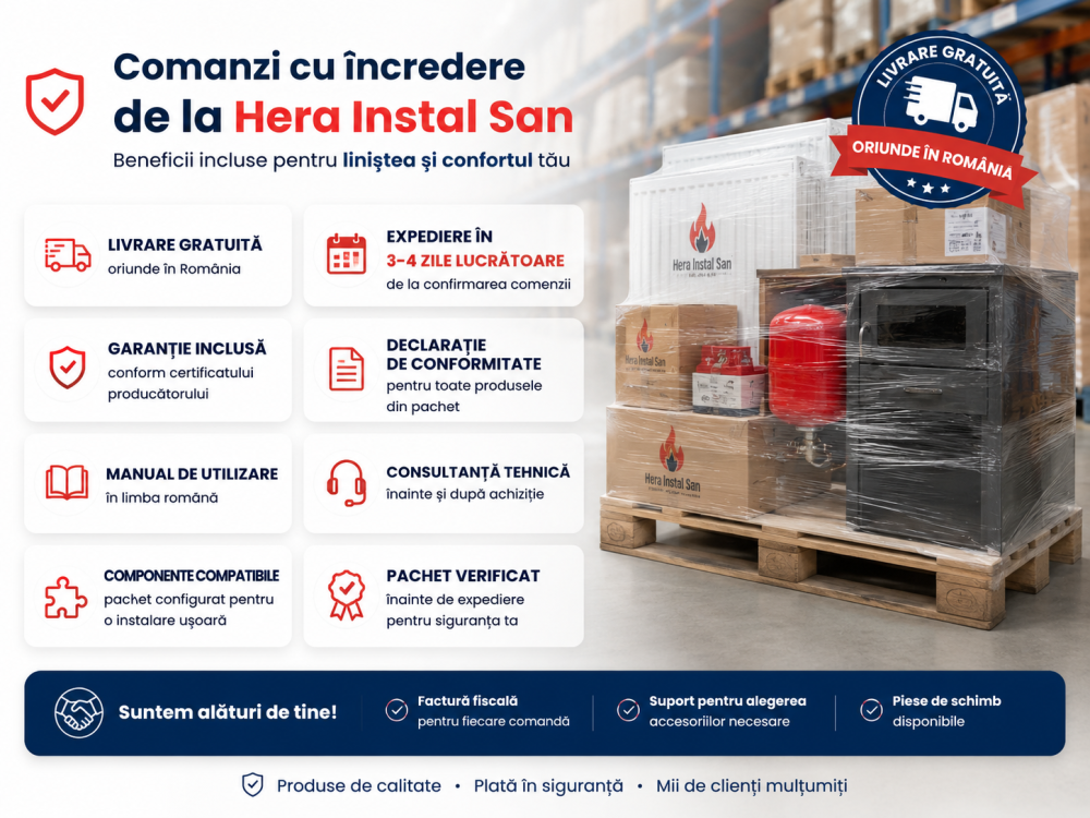 Pachet termosobă pe lemne 12 kW cu cuptor – Herainstal Gospodina [8]