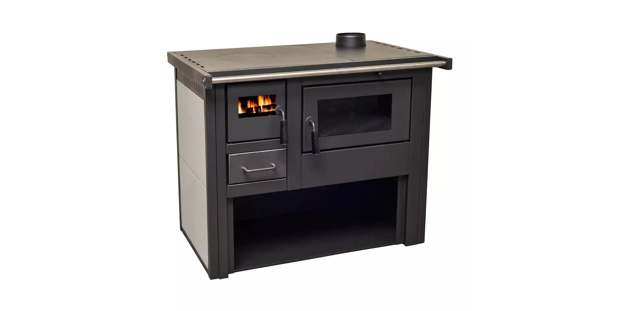 Termosobă pe lemne 12 kW cu cuptor și plită – Pachet 85 mp | Hera Instal Vatra [2]