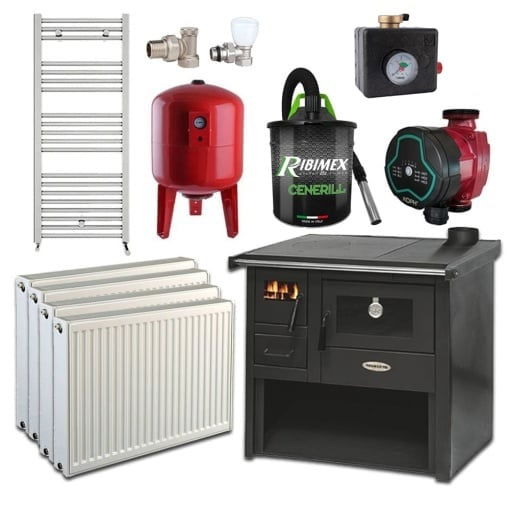 Pachet Termosobă lemne Termax Voinic 12.05 kW cu cuptor – complet [1]