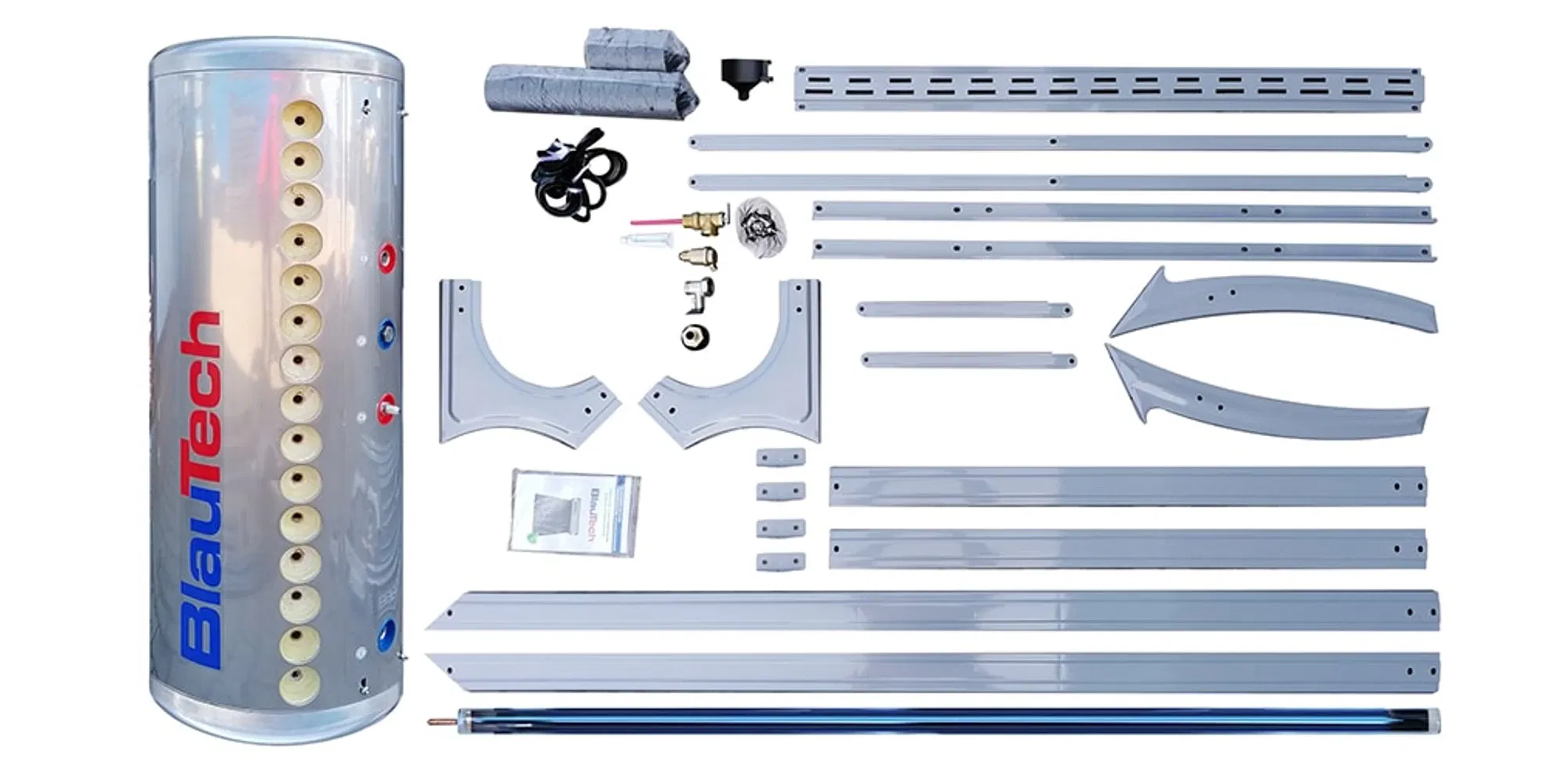 Panou Solar HEIZTECH 20 Tuburi Vidate 160L Presurizat – Apă Caldă ACM [2]
