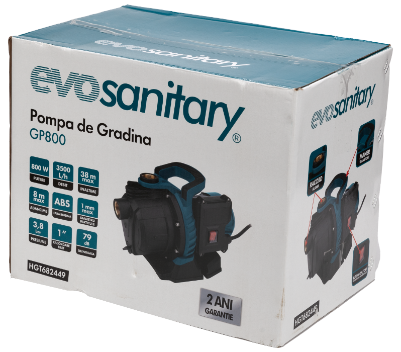 Pompă de grădină ABS GP800 EvoSanitary 800W [2]